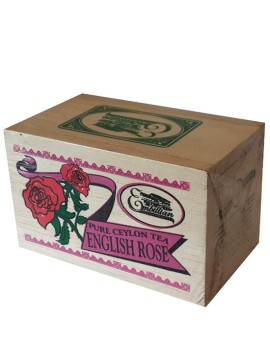 Wooden Box  English Rose 100g